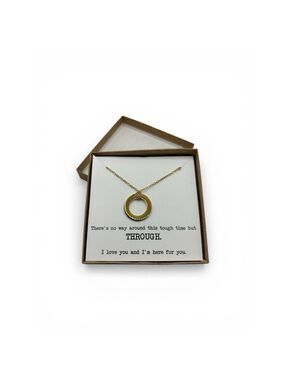 Circle Pendant Necklace Box Set